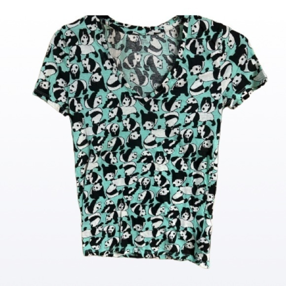 Urban Outfitters Panda v neck tee tshirt